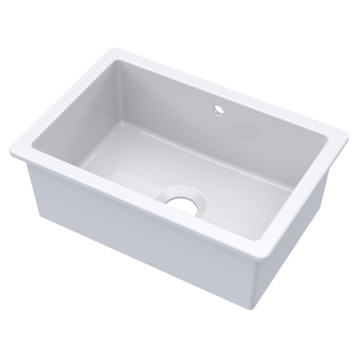 Fireclay Undermount Sink with Overflow 711mm(w) x 482mm(d) x 254mm(h)