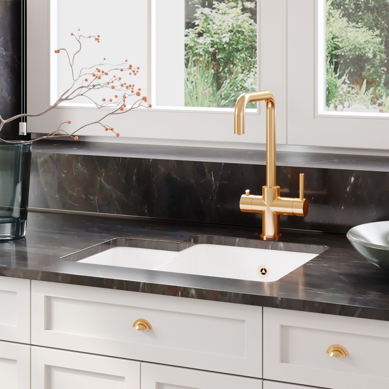 Fireclay Undermount Sink with Overflow 762mm(w) x 457mm(d) x 254mm(h)