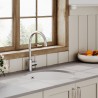 Fireclay Undermount Round Sink with Overflow 460mm(w) x 191mm(h)