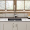 Black Fireclay Undermount Sink with Overflow 457mm(w) x 457mm(d) x 203mm(h)