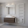 550mm (w) x 1600mm (h) Lattice White Vertical Designer Radiator Towel Rail - closeup