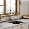 Black Fireclay Undermount Sink with Overflow 457mm(w) x 457mm(d) x 203mm(h)