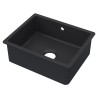 Black Fireclay Undermount Sink with Overflow 548mm(w) x 442mm(d) x 197mm(h)