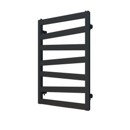500mm (w) x 800mm (h) Lattice Matt Black Flat Panel Towel Rail Radiator
