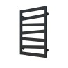 500mm (w) x 800mm (h) Lattice Matt Black Flat Panel Towel Rail Radiator