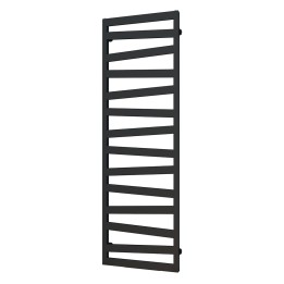 550mm (w) x 1600mm (h) Lattice Matt Black Flat Panel Towel Rail Radiator