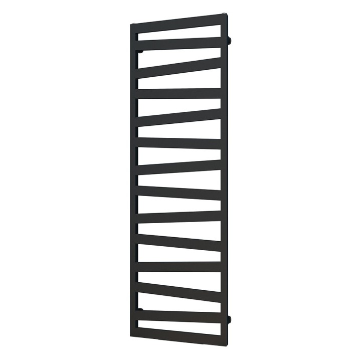 550mm (w) x 1600mm (h) Lattice Matt Black Flat Panel Towel Rail Radiator