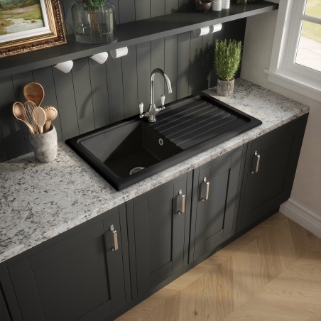 Fireclay Counter Top Sink Single Bowl 1010mm(w) x 525mm(d) x 235mm(h)