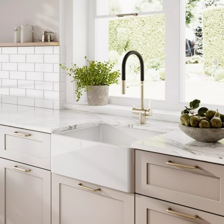 Fireclay Butler Sink 595mm(w) x 450mm(d) x 220mm(h)