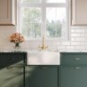 Fireclay Butler Sink with Tap Ledge & Overflow 595mm(w) x 450mm(d) x 220mm(h)