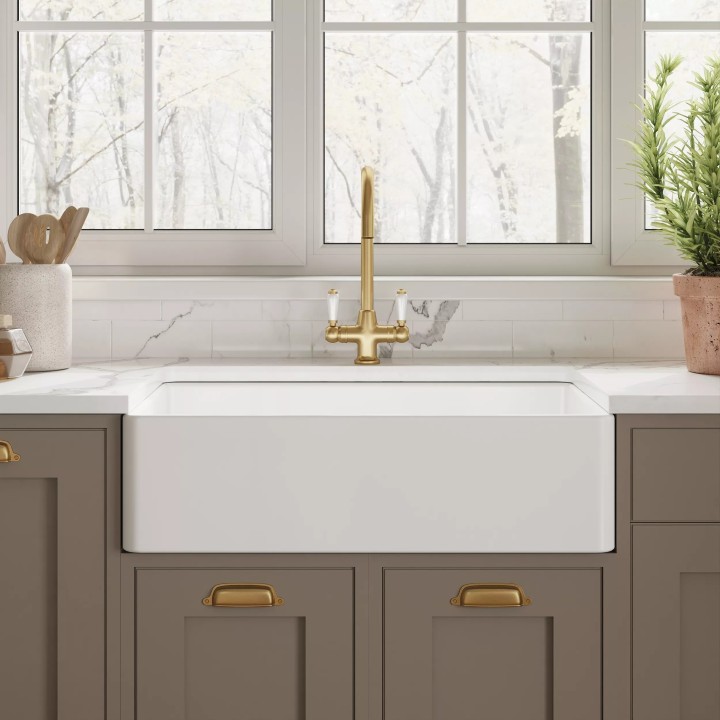 Fireclay Butler Sink 795mm(w) x 500mm(d) x 220mm(h)