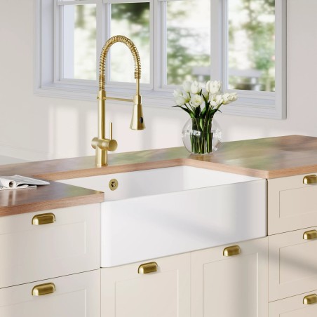 Fireclay Butler Sink with Overflow 795mm(w) x 500mm(d) x 220mm(h)