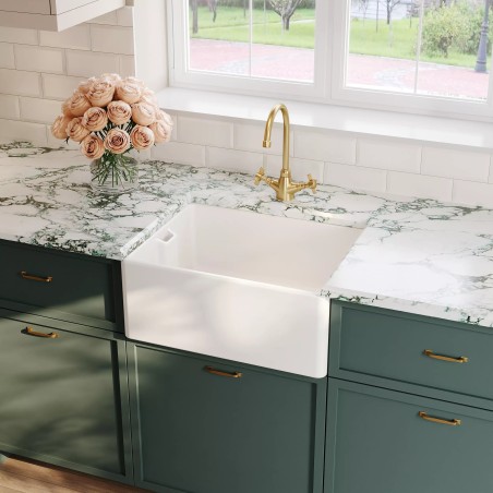 Fireclay Belfast Sink 595mm(w) x 455mm(d) x 254mm(h)