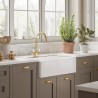 Fireclay Butler Sink with Tap Ledge & Overflow  795mm(w) x 500mm(d) x 220mm(h)