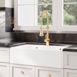 Fireclay Butler Sink 2 Bowl with Flush Weir & Overflows 795mm(w) x 500(d) x 220mm(h)