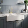 Fireclay Butler Sink with Stepped Weir 895mm(w) x 550mm(d) x 220mm(h)