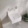 Fireclay Cleaner Sink with Grid 455mm(w) x 362mm(d) x 396mm(h)