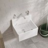 Fireclay Cleaner Sink with Grid 515mm(w) x 382mm(d) x 393mm(h)