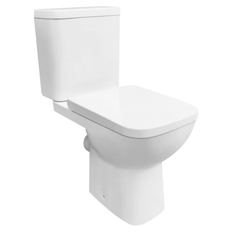 Ivo Rimless Close Coupled Open Back Toilet & Slim Soft Close Seat
