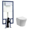 5 in 1 Round Wall Hung Pan & Concealed Cistern