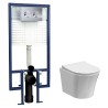 5 in 1 Round Wall Hung Pan & Concealed Cistern
