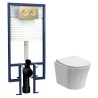 5 in 1 Round Wall Hung Pan & Concealed Cistern