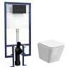 5 in 1 Square Wall Hung Pan & Concealed Cistern