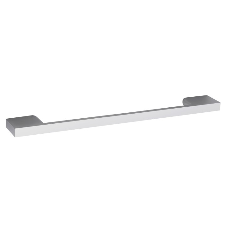 Chrome D Handle - 223mm (w) x 28mm (h) x 8mm (d)