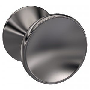 Brushed Pewter Indented Round Knobs - 30mm (x2)