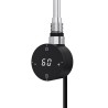 Cleo Round Compact Black Electric Radiator Towel Rail Heating Elements