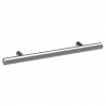Chrome Bar Handle - 156mm (w) x 25mm (h) x 10mm (d)