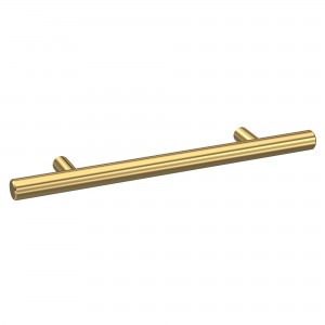 Brushed Brass Bar Handles - 156mm (x2)