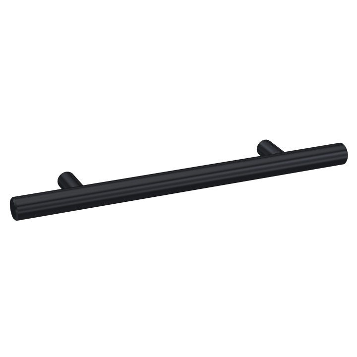 Matt Black Bar Handle - 155mm (w) x 16mm (h) x 36mm (d)