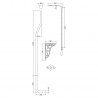 Traditional Brushed Brass High Level Toilet Flush Pipe Pack