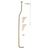 Traditional Brushed Brass High Level Toilet Flush Pipe Pack