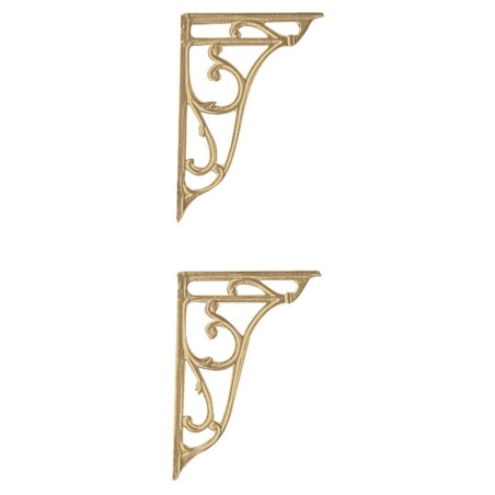 Brushed Brass Ornate Cistern Brackets
