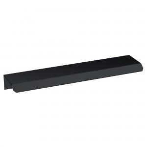 150mm Finger Pull Furniture Handles - Matt Black (x2)