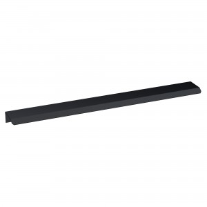 300mm Finger Pull Furniture Handles - Matt Black (x2)