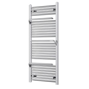 500mm (w) x 1200mm (h) Veno Chrome Designer Towel Rail