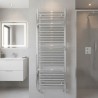 500mm (w) x 1200mm (h) Veno Chrome Designer Towel Rail - closeup