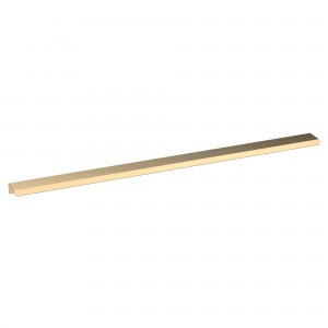 500mm Finger Pull Furniture Handles - Brushed Brass (x2)