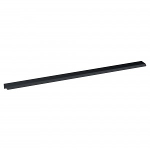500mm Finger Pull Furniture Handles - Matt Black (x2)