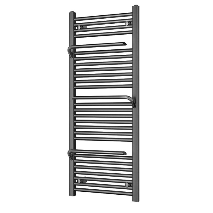 500mm (w) x 1200mm (h) Veno Gunmetal Designer Heated Towel Rail