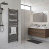 550mm (w) x 1510mm (h) Veno Gunmetal Designer Towel Rail - closeup
