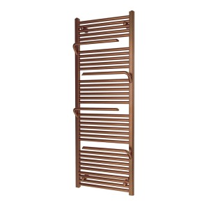 550mm (w) x 1510mm (h) Veno Brushed Bronze Designer Towel Rail