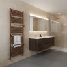 550mm (w) x 1510mm (h) Veno Brushed Bronze Designer Towel Rail - closeup