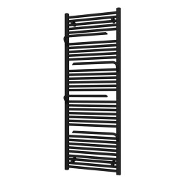 550mm (w) x 1510mm (h) Veno Black Designer Heated Towel Rail