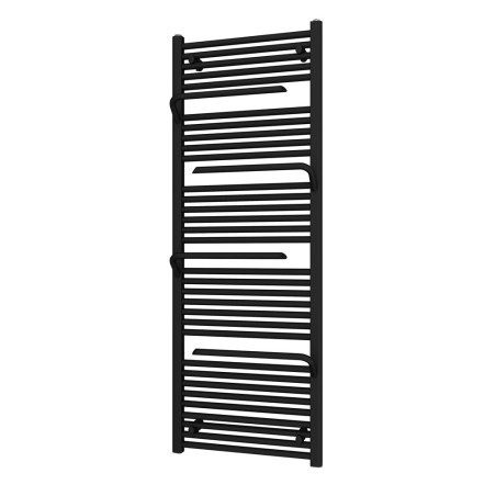 550mm (w) x 1510mm (h) Veno Black Designer Heated Towel Rail