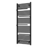 550mm (w) x 1510mm (h) Veno Black Designer Heated Towel Rail