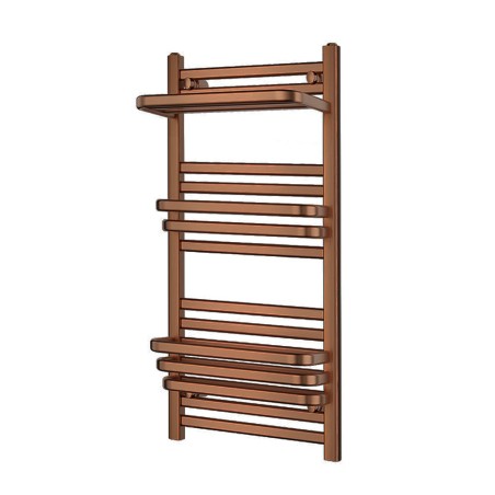 500mm (w) x 1000mm (h) Hera Brushed Bronze Designer Heated Towel Rail